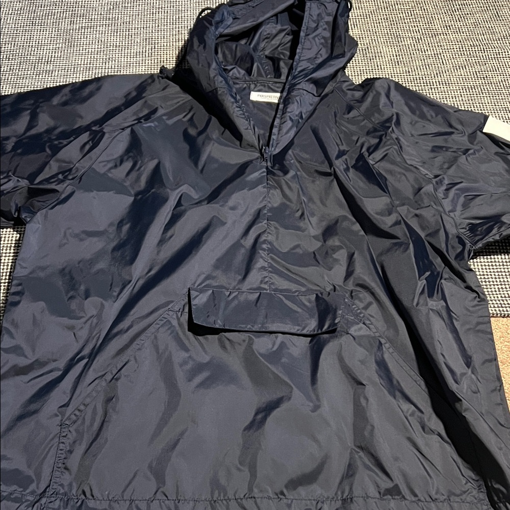 Dark Blue Windbreaker Jacket